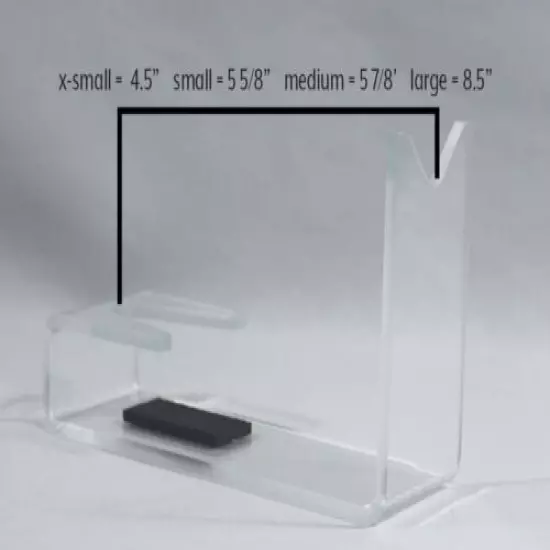 Box of 10 - Handgun Holder Acyclic Stand Display