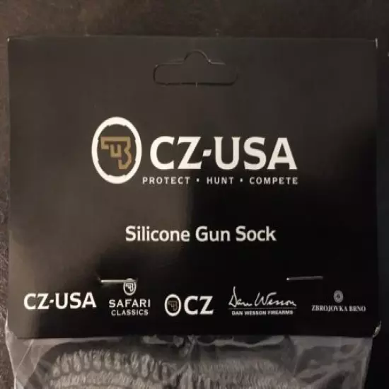 CZ Gun Sock_Silicone Treated_53" Long_Gray_New/Unopened_Original From CZ