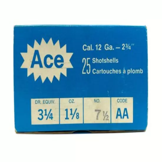 CIL Ace Shotshells 12 Ga Shells EMPTY Ammo Box Canadian Industries 5721-P