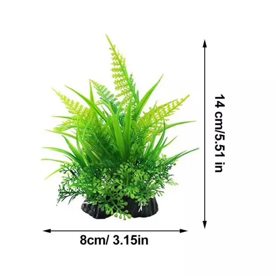 Artificial Underwater Plants Aquarium Water Plant Fish Tank Landscape Deco NEW~