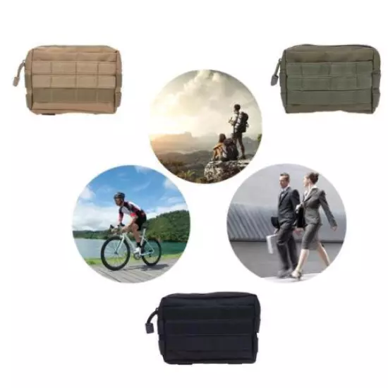 Outdoor Camping Hiking Phone Keys Holder Molle Pouch Sports Waist Bag Pocket 