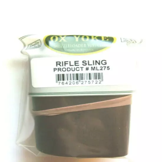 Brown Leather Rifle Boot Sling - Flintlock or Percussion Muzzleloaders -Durable