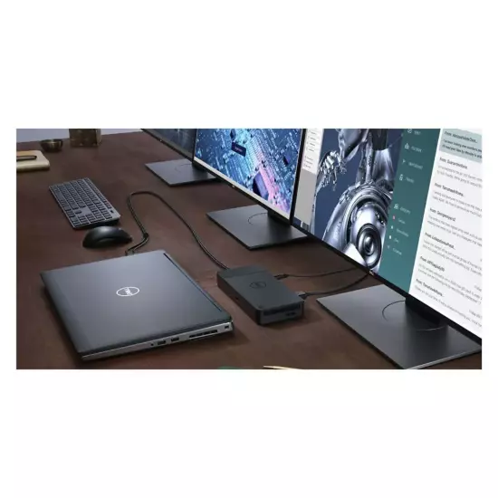 New Dell WD19DCS Dual USB Type-C 4K Docking Station With 240W Adapter