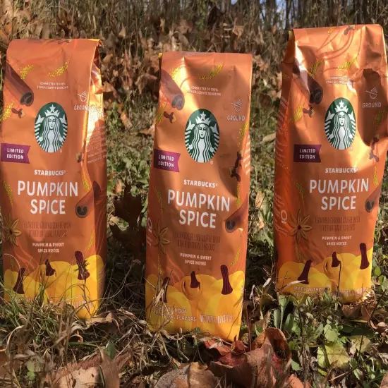 3X STARBUCKS LIMITED EDITION PUMPKIN SPICE w/ SWEET SPICE Ground Coffee 11 Oz