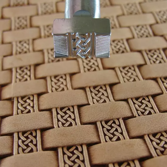 Celtic Basket Weave Leather Stamp, Stainless Steel Leather Stamping Tool