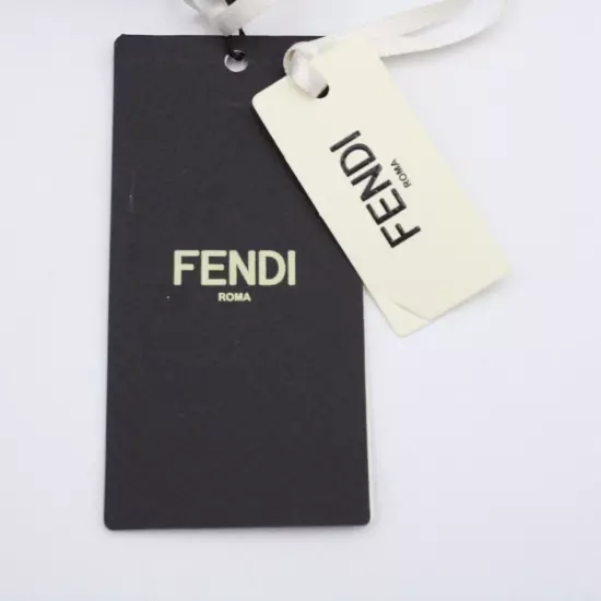 Fendi Reversible Belt Squared FF Logo Water Droplet Effect Buckle in Black/Grey