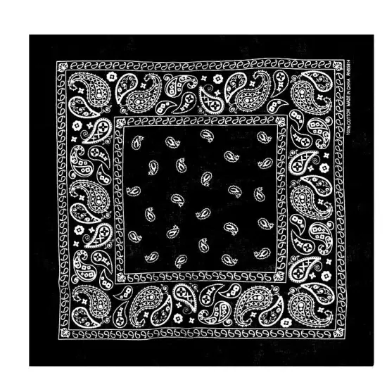 108 Pack Unisex Wholesale Paisley 100% Cotton Double Sided Print Bandanas Bulk