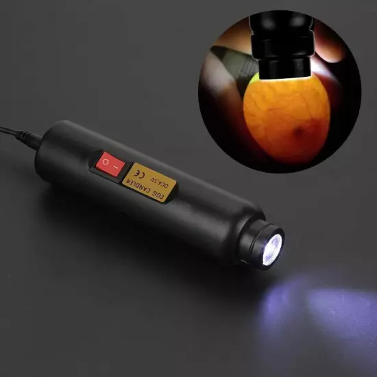 Egg Candler Tester High Intensity Cool LED Light Candling Lamp, Rechargeable ...