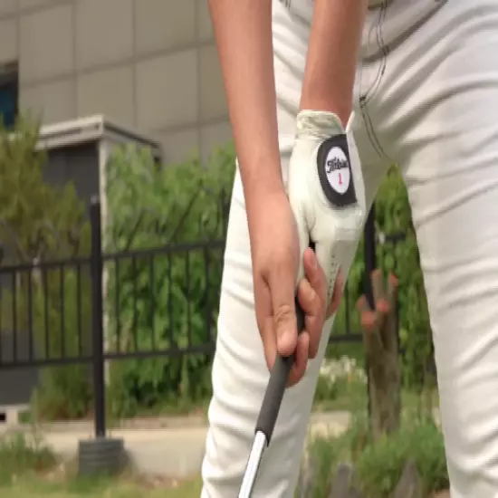 Golf Ball Dispenser On the Real Golf Course With Driving Mat