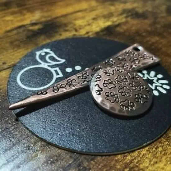 PAWS! Hand Made Custom Copper Golf Divot Tool/Ball Marker Combo Set!