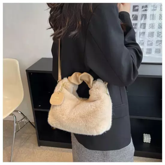 Women Handbags Lady Shoulder Crossbody Bag Tote Half-Moon Hobos Winter