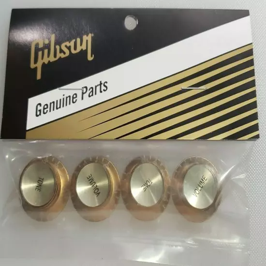 GIBSON Top Hat Gold Reflector Set Knobs PRMK-030 Les Paul USA Genuine SG ES New