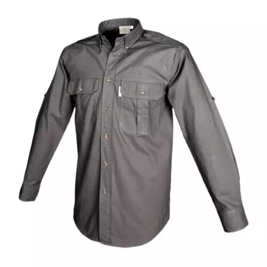 TAG SAFARI Mens Trail Long Sleeve Olive Shirt (MS-039L/S-P867-O)