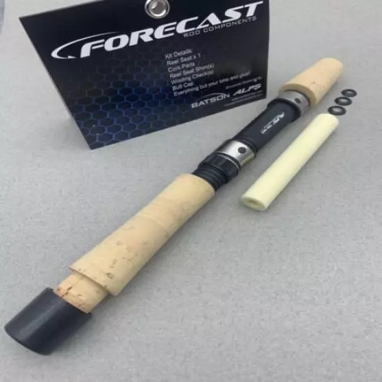 FORECAST ultralight spinning rod building handle kit with 4” Grade AAAA cork