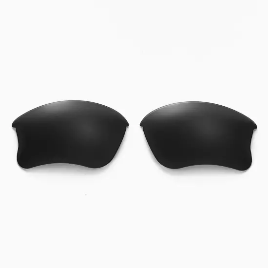 Walleva Two Pairs Polarized Lenses For Oakley Flak Jacket XLJ-Titanium + Black 