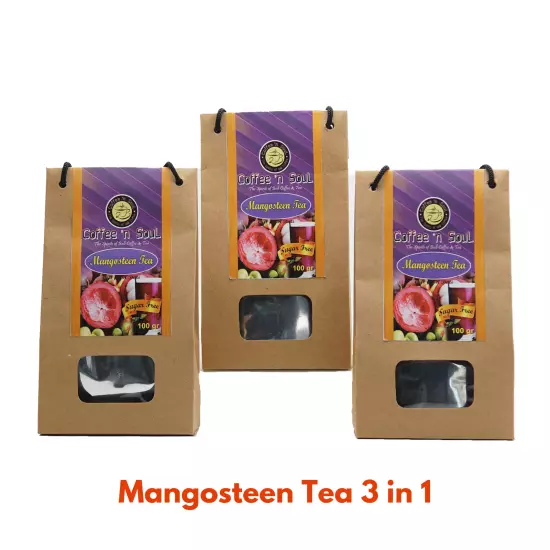 Mangosteen Tea. Bali Organic, Natural, and Herbal Sugar-Free Rind Tea Powder