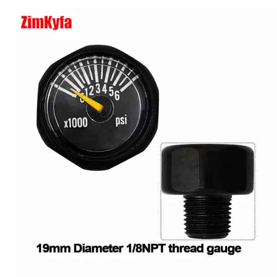 Mini Gauge 1/8''NPT Micro Pressure Gauge Air Compressor Manometer