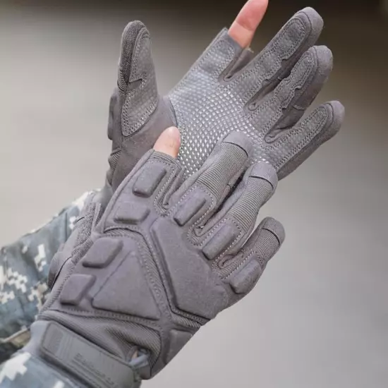 S.O.L.A.G-HI 2.0 Half Index Finger Tactical Gloves - Touchscreen Tactical Glo...