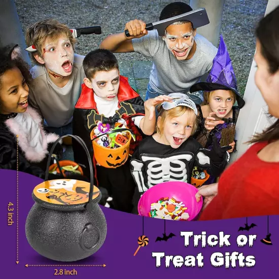 144Pcs Halloween Party Favors for Kids, 18 Prefilled Mini Plastic Witch... 