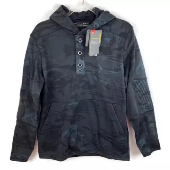 Under Armour UA Xstorm Blackout Camo Rut Fleece Hoodie Mens Sz Med 1343219-998