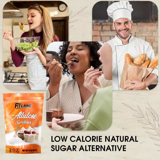 Allulose Sweetener 4 LBS, 100% Pure Zero Net Carb Natural Keto Sweetner