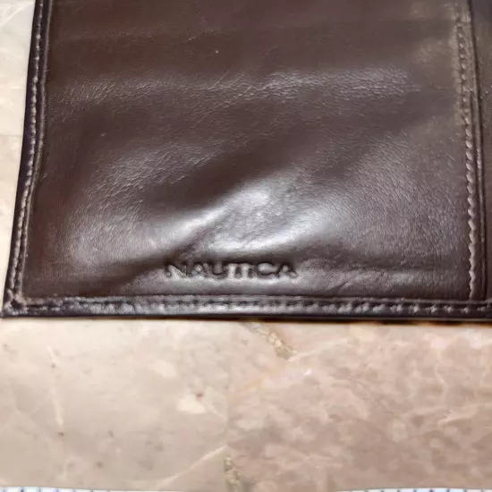 Náutica Passport Wallet Leather Black