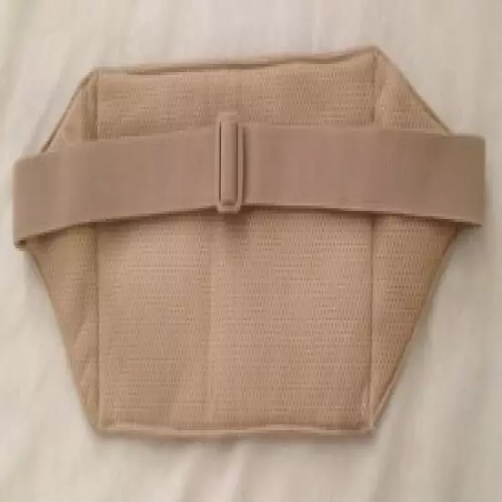 Tan 5X42" AUSTIN HOUSE Flat Adjustable Elastic Fannypack Purse w 2 Pockets