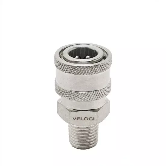 Stainless Steel Pressure Washer 1/4" NPT Male Quick Connect QC Socket Coupler