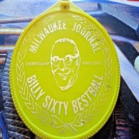 vtg - PGA Golf Bag Tag - Billy Sixty Best Ball Championship - Milwaukee Journal