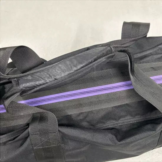 Vintage Air jordan duffle bag Black Purple Logo Shoulder Strap Basketball Sports