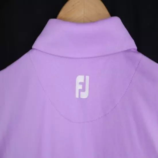 NWT FootJoy Womens Sz XS Purple Interlock Microstripe Panel Shirt