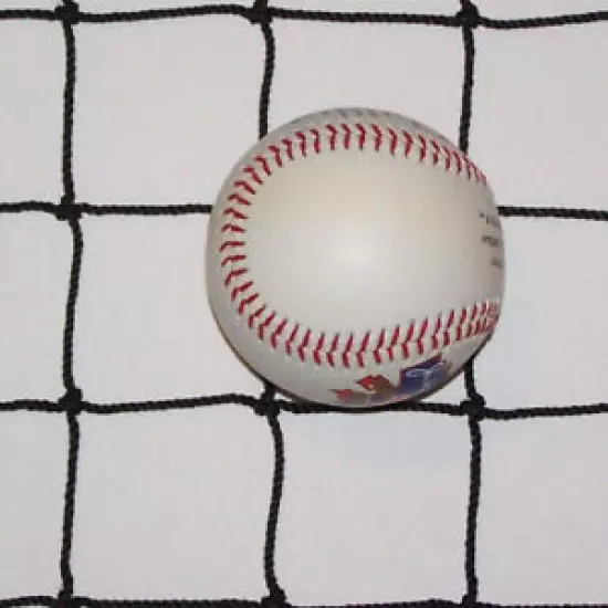 10' X 3 1/2' Softball Black Square Nylon 3 M.M. Baseball impact Net 1 7/8" #36 