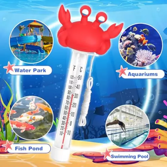 Easy to Use Floating Pool Thermometer for Quick Temperature Monitoring