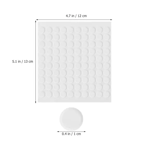 EXCEART Double-Sided Adhesive Dots 600pcs Gel 1.00X1.00X0.50CM, As Shown 