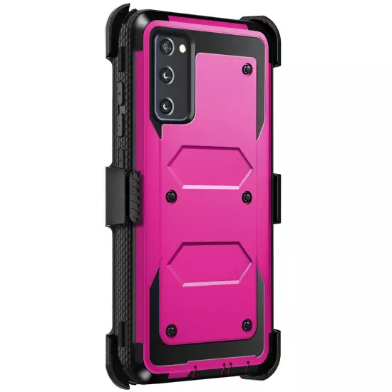 For Samsung Galaxy S20 FE 5G Shockproof Phone Case Cover w/ Belt Clip Holster