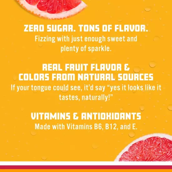 Sparkling Ice Pink Grapefruit Sparkling Water Zero Sugar Flavored Water with ...