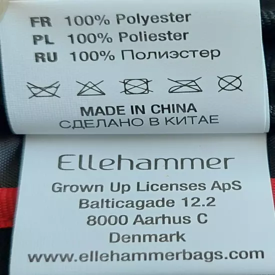 Ellehammer bag, travel document organizer, new with worn emblem, Denmark