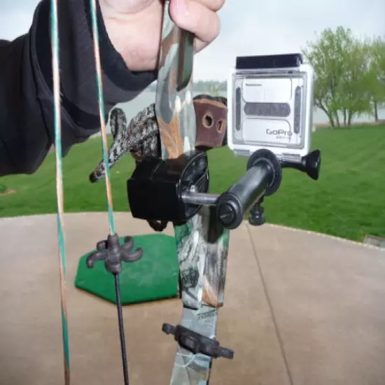 Bow hunting camera mount for GoPro simple bow mount for PSE Hoyt Mathews &more 