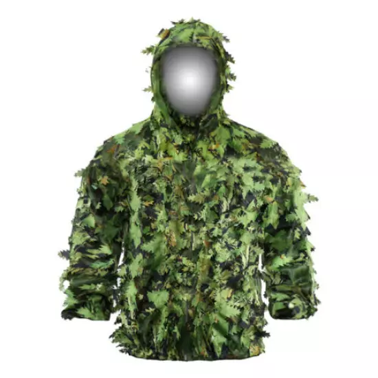 3D Leaf Camouflage Fast Dry Ghillie Suit GREEN