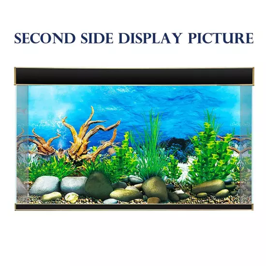 Aquarium Background Sticker Paper 3D Double-Sided Wallpaper Fish Tank Decorat...