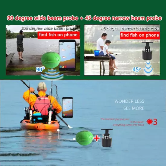 Smart Phone Fish Finder Sonar Fish Finder Bluetooth Intelligent Visual Fishing