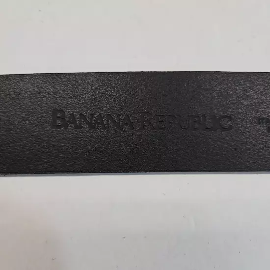 Banana Republic Black Genuine Italian Leather Belt Mens Size Medium Made in USA