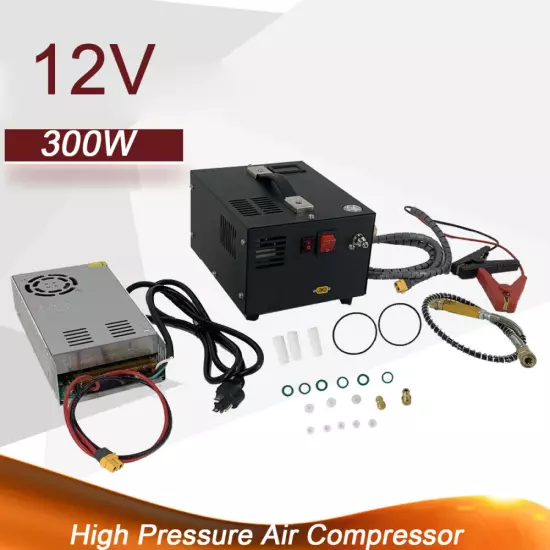 300bar Pcp Air Compressor 110V/12V Pump 4500PSI 30Mpa High Pressure Airgun Rifle