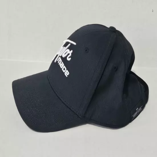 TaylorMade Golf Men's Black Adjustable Hat Script Logo