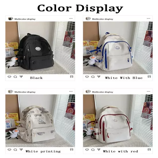  College Backpack Girl Travel Book Backpack Bag Women Men School Bags