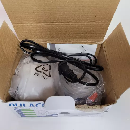 PULACO Ultra Quiet Aquarium Air Pump Dual Outlet, Fish Tank Aerator 