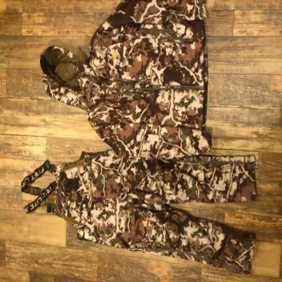 First Lite Fusion Solitude Hunting Jacket-Large and Bibs-Medium Set 