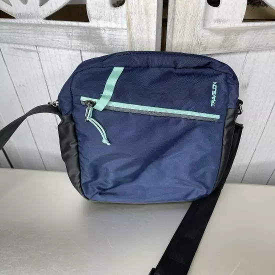 Travelon Greenlander Anti-Theft Small Crossbody Blue Turquoise Travel Bag