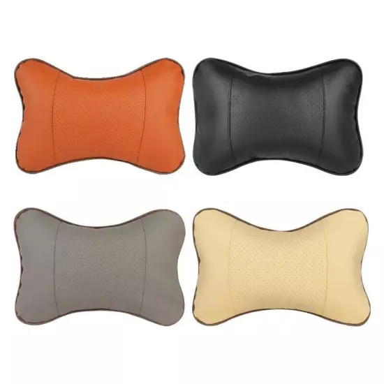 Car Neck Pillows Both Side Pu Leather 1pcs Pack Headrest For Head Pain Relief Fi