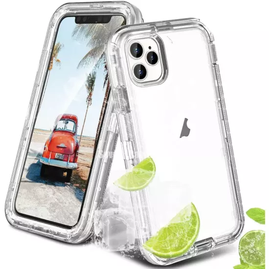 For iPhone 16 15 14 13 12 11 Pro Max X XR 6 7 8 P SE Shockproof Clear Cover Case